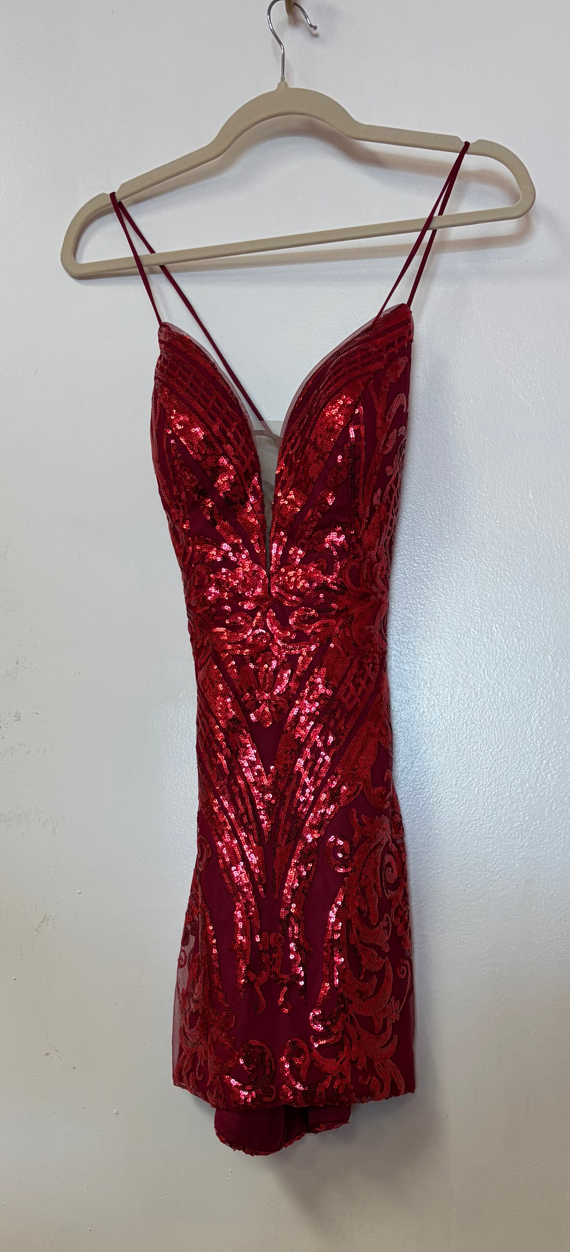plunge homecoming dress Red Sequin Neck – Everlasting Grace Formalwear LLC Style:6 drawers All - 65e81a1e97fb730f866cd685 7 Classic Summer Minidress Up Back Embellishment