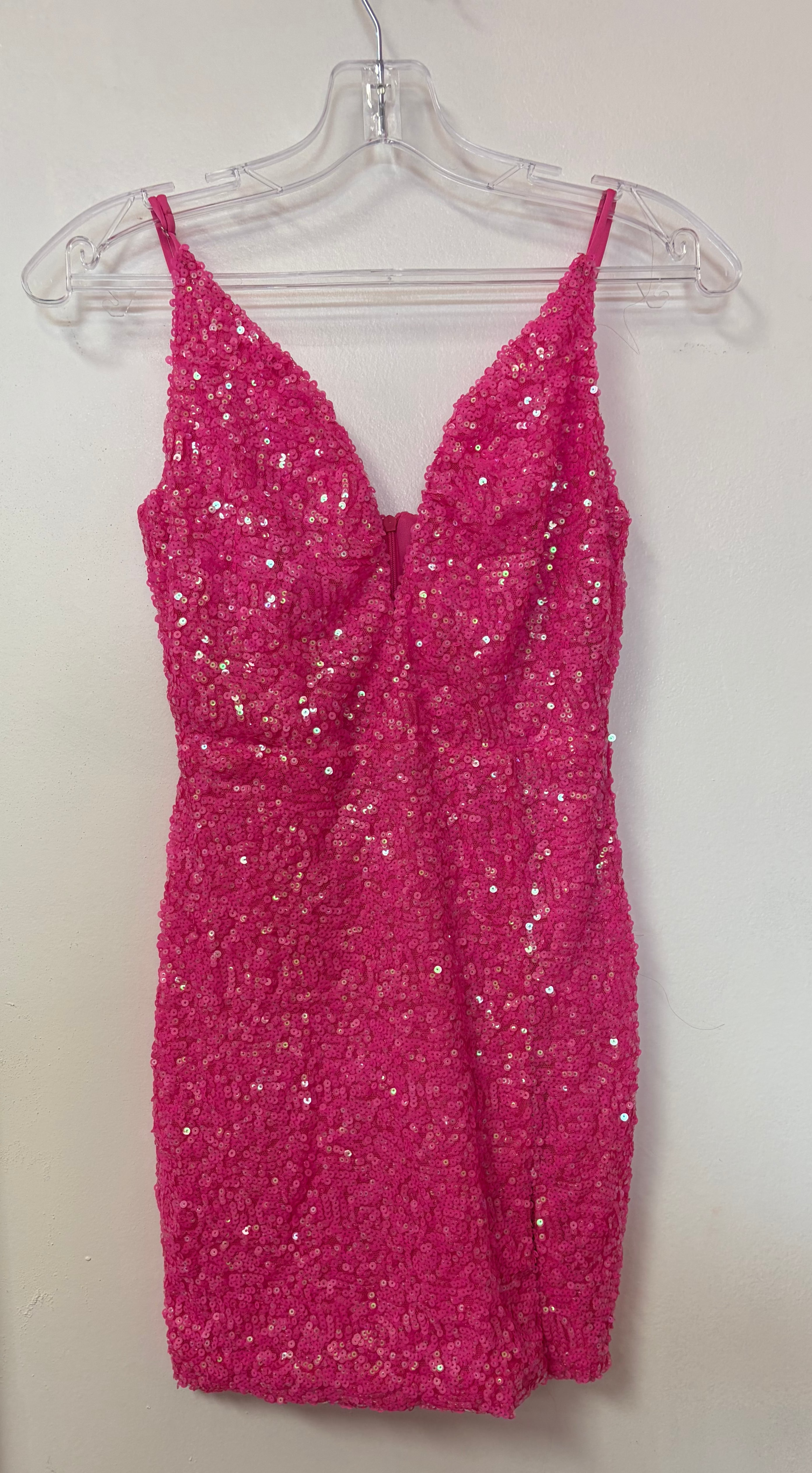 Lucy in the Sky Hot Pink Sequin Mini Dress