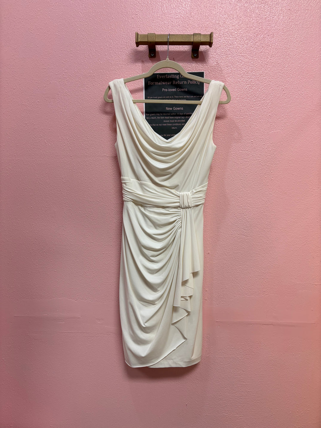 White House Black Market Draped Cocktail Dress