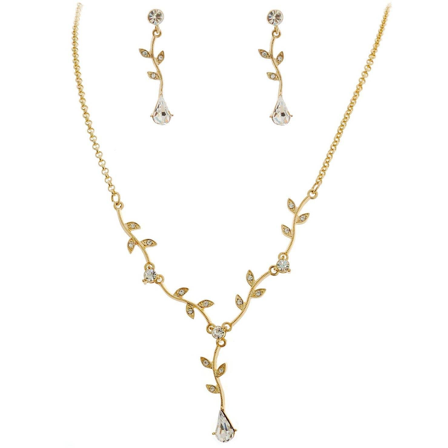 Diacly - Bridal Wedding Vine Theme Jewelry Set