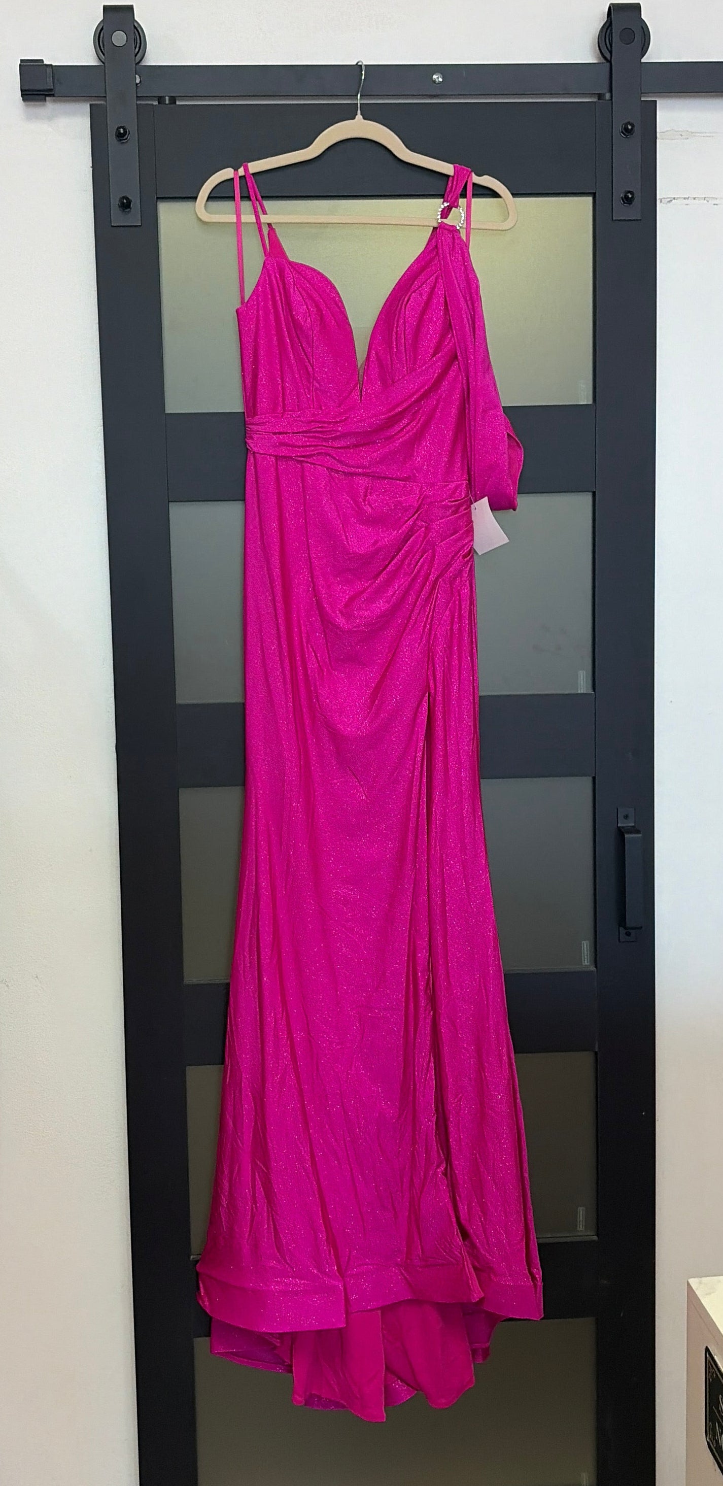 Cinderella Divine Fuschia sparkly evening gown
