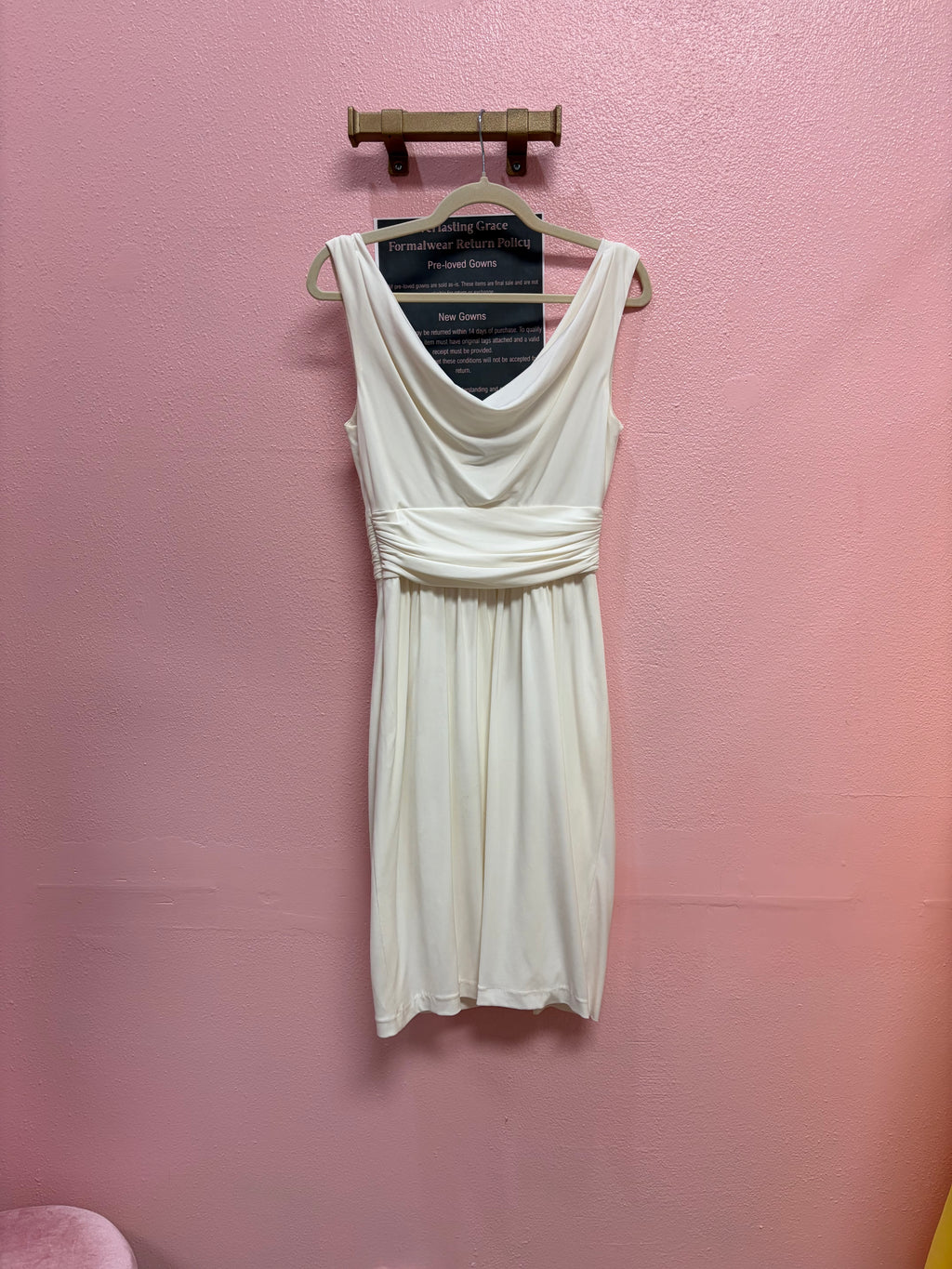 White House Black Market Draped Cocktail Dress
