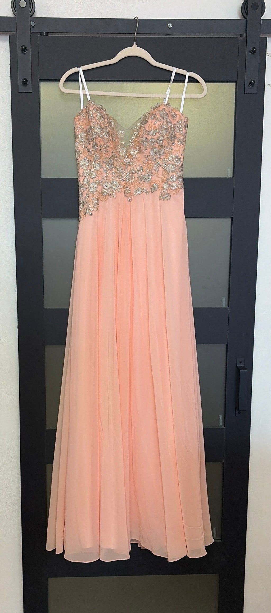 Faviana s7325 pink strapless gown