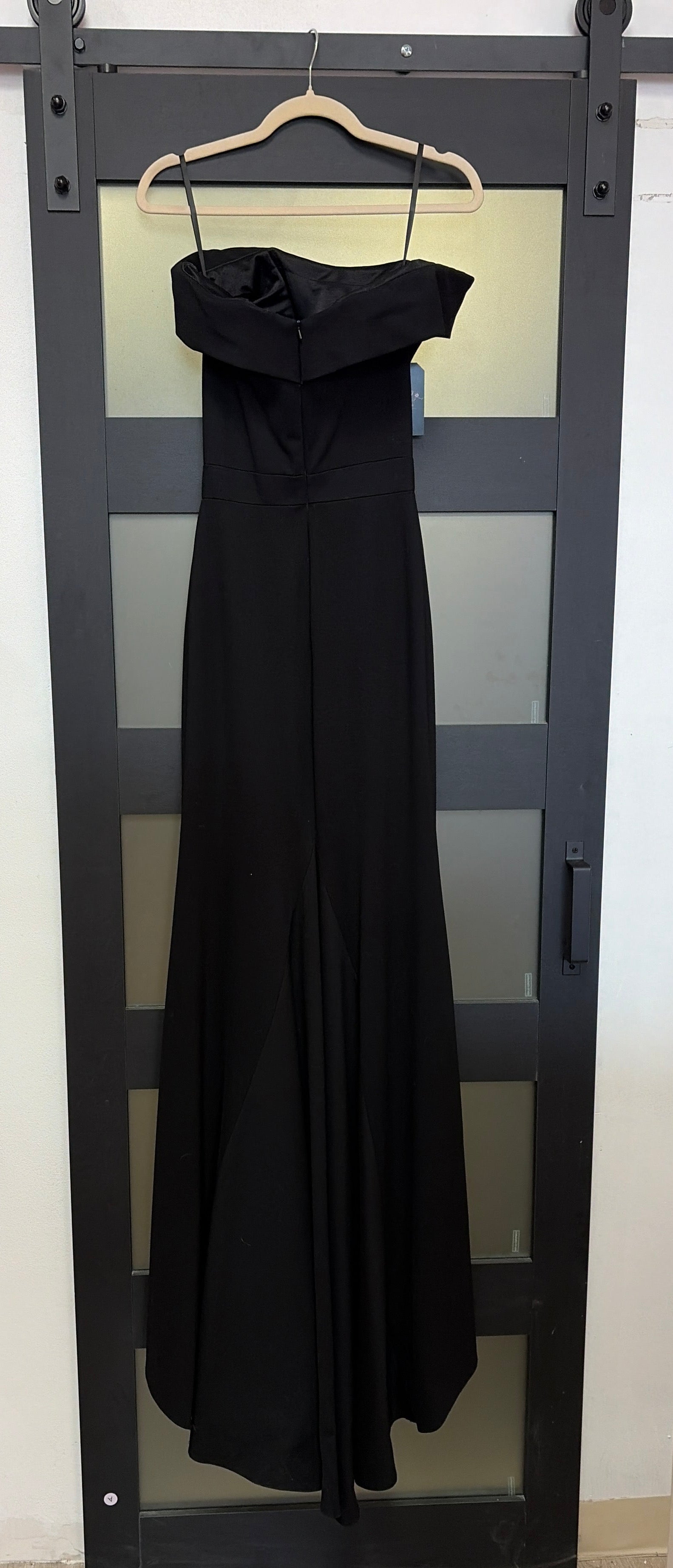 Sherri Hill 50824 black off shoulder gown