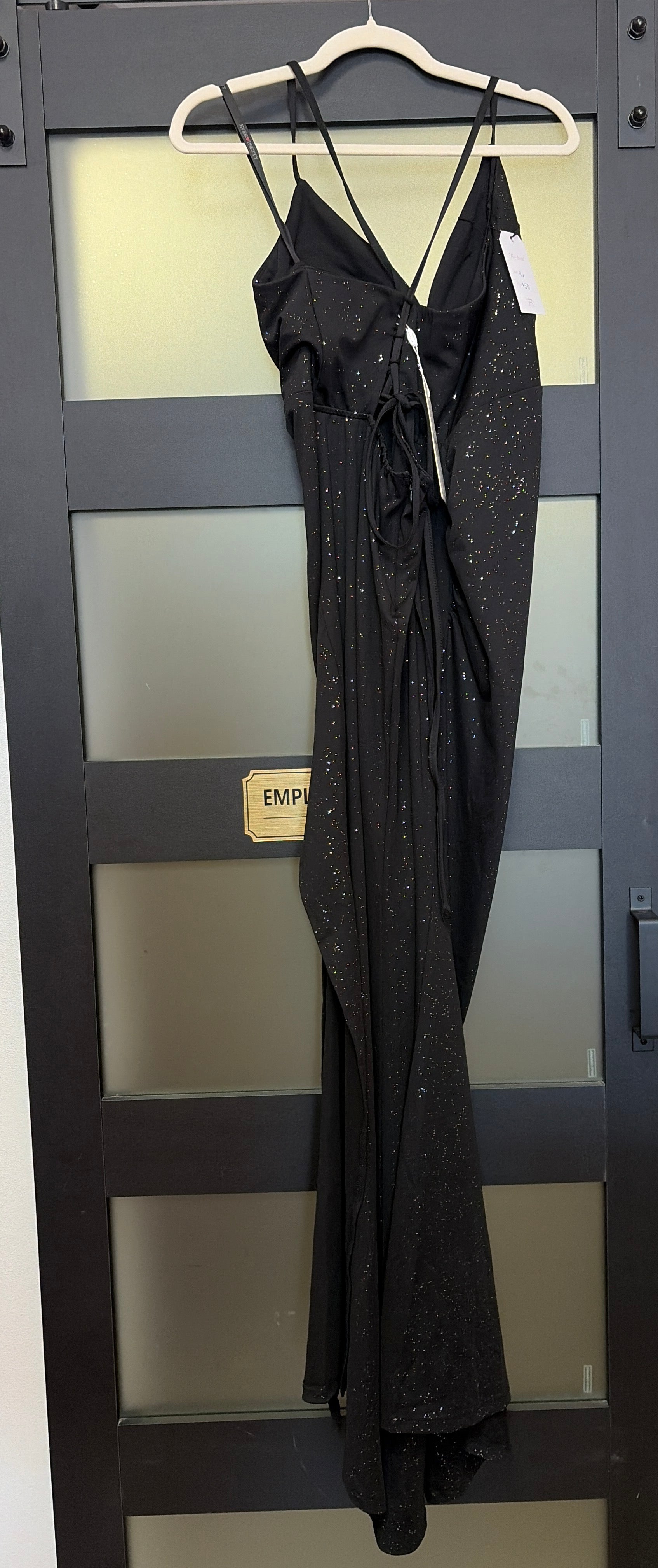 Ever-Pretty Black Shimmer Evening Gown