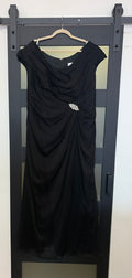 Jade by Jasmine style J175052 black short sleeve gown