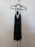Lucy in the Sky Black Iridescent Sequin Mini Dress