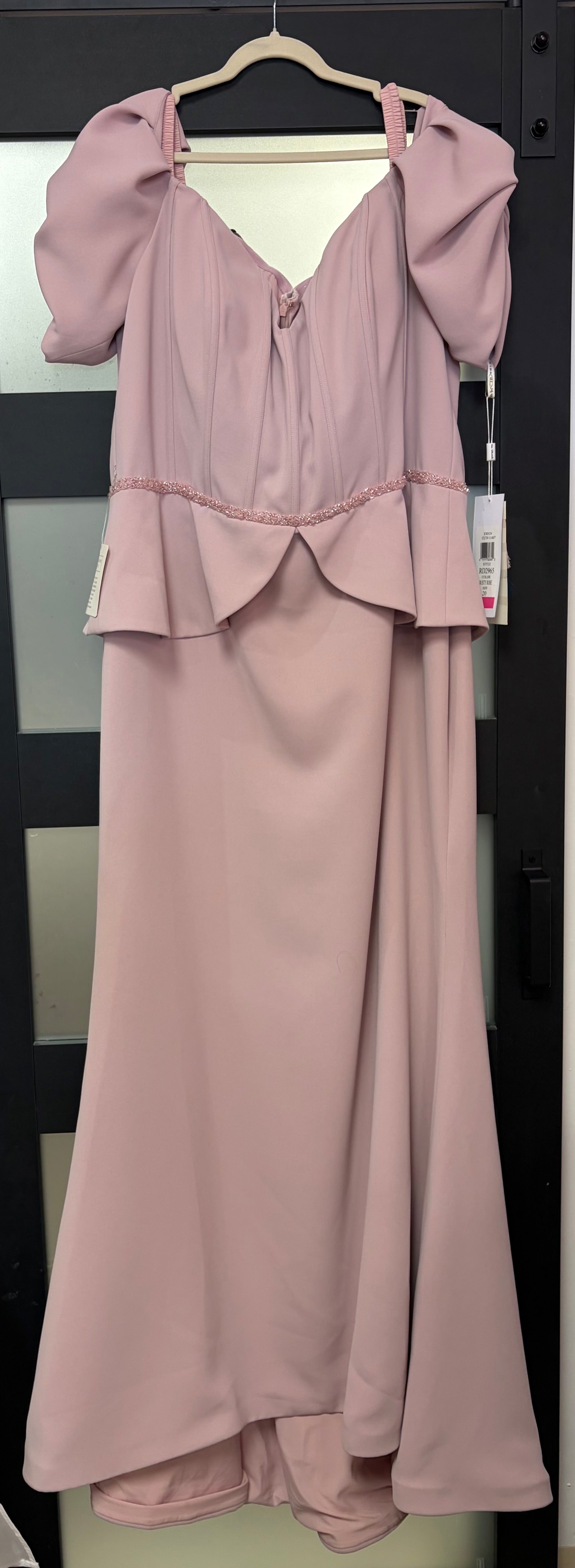 Rina di Montella for Colors RD2965 Blush Peplum Gown