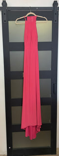 Sherri Hill style 32340 hot pink halter gown