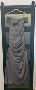 Silver off the shoulder La Femme style no. 25996