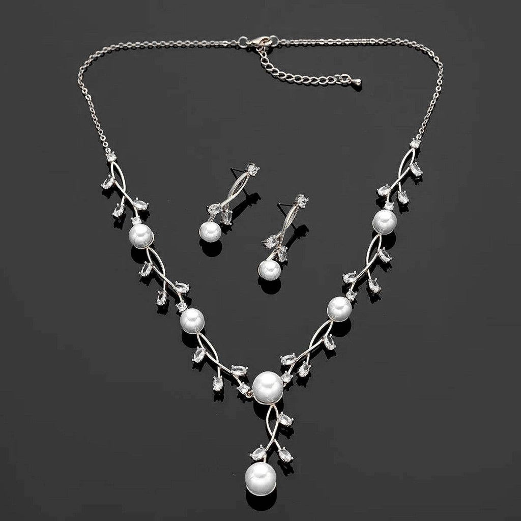 Diacly - Ethereal Pearls Vine Necklace Set