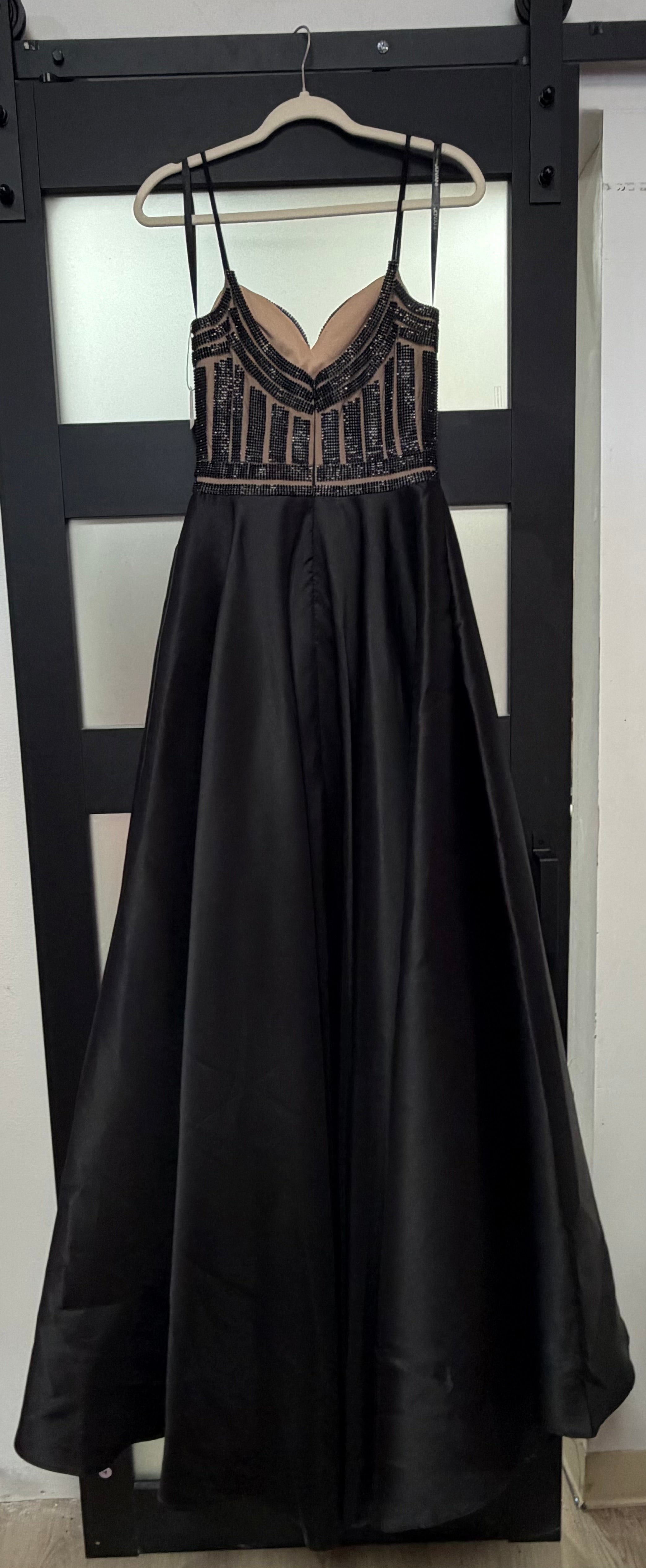 JVN by Jovani JVN62510CL Black Beaded Corset Ball Gown