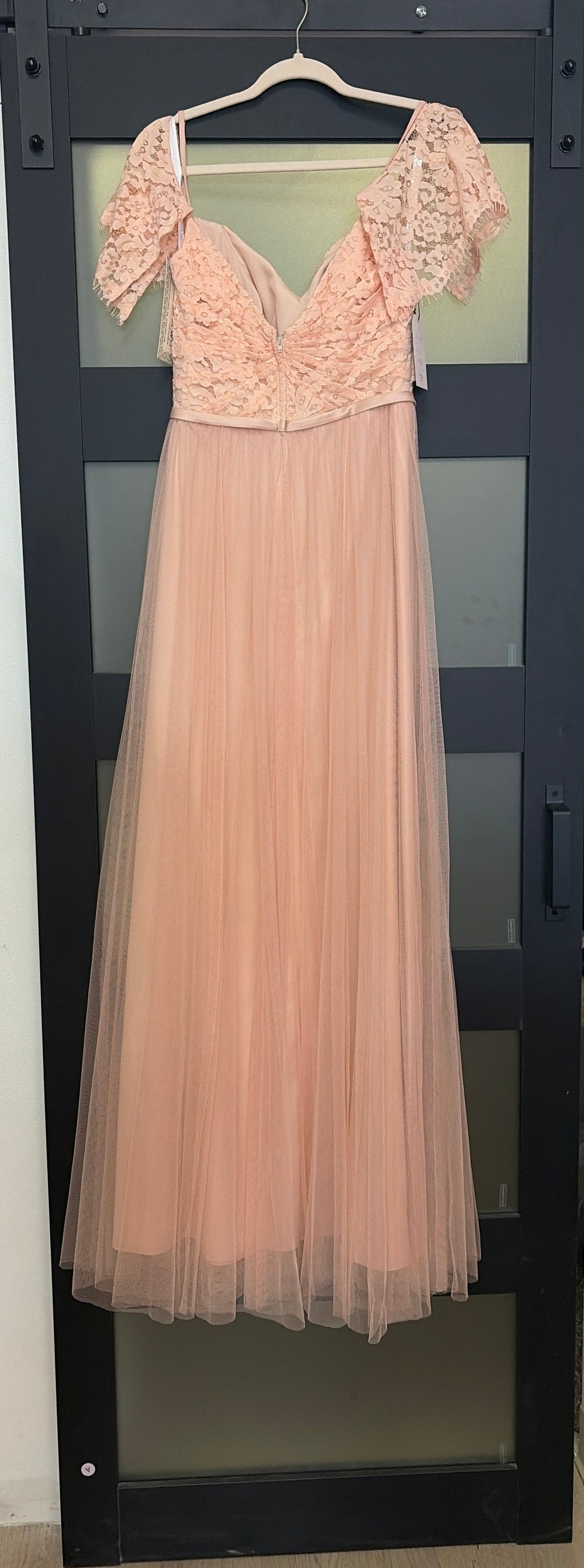 Christina Wu blush pink gown