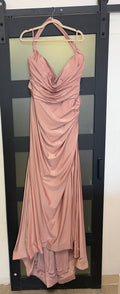 Cinderella Divine Dusty rose halter gown