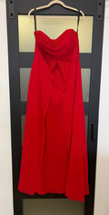 Alfred Angelo strapless red formal gown