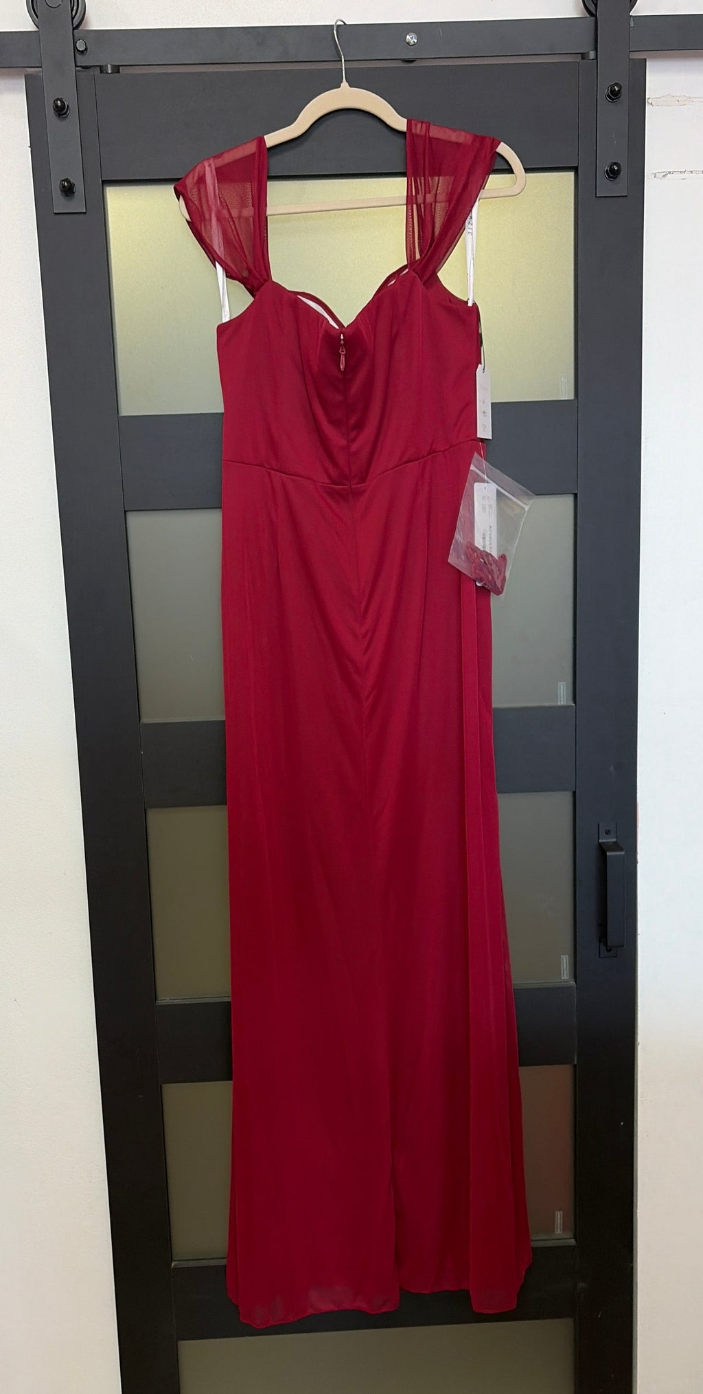 Azazie style AZ5965324 red evening gown