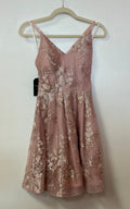 BCX Blush Floral Lace Fit & Flare Dress