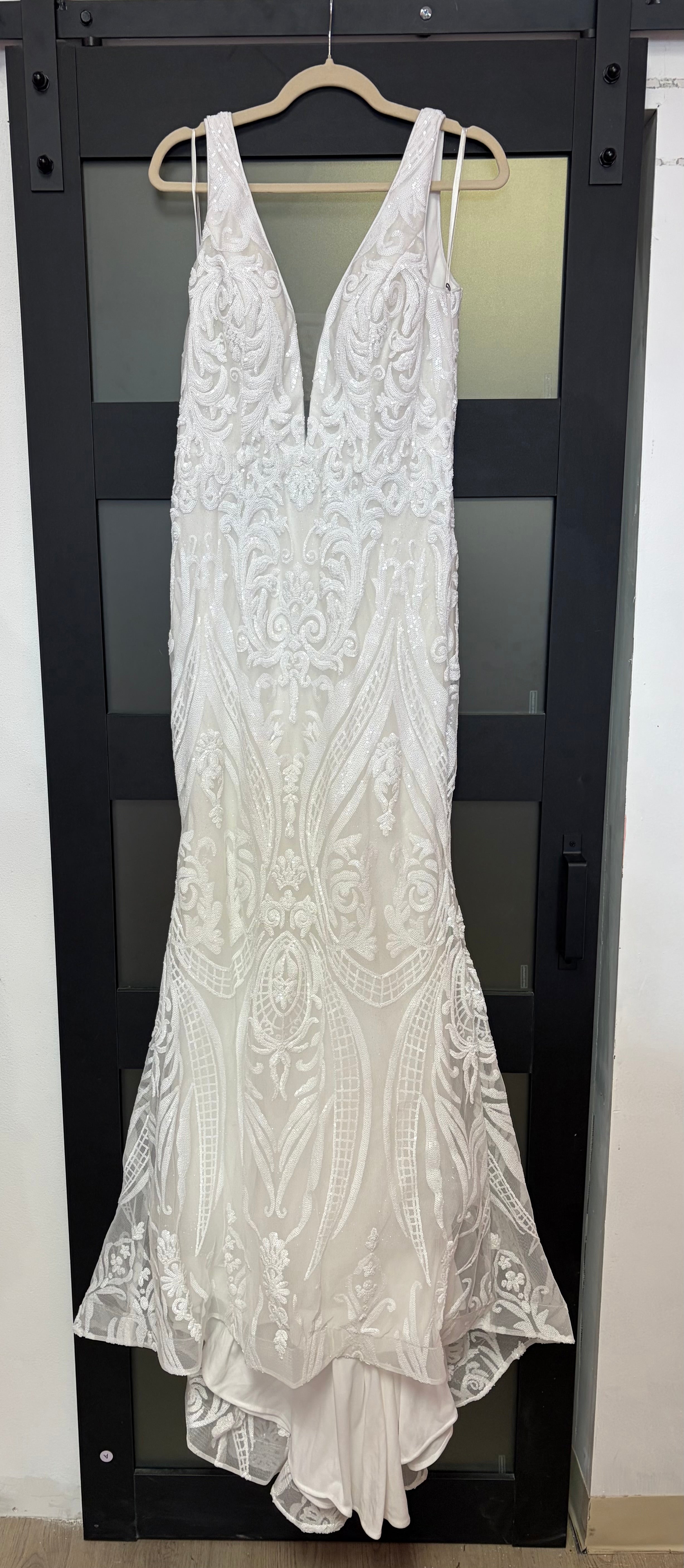 Clarisse 810584 Beaded Plunge Bridal Gown
