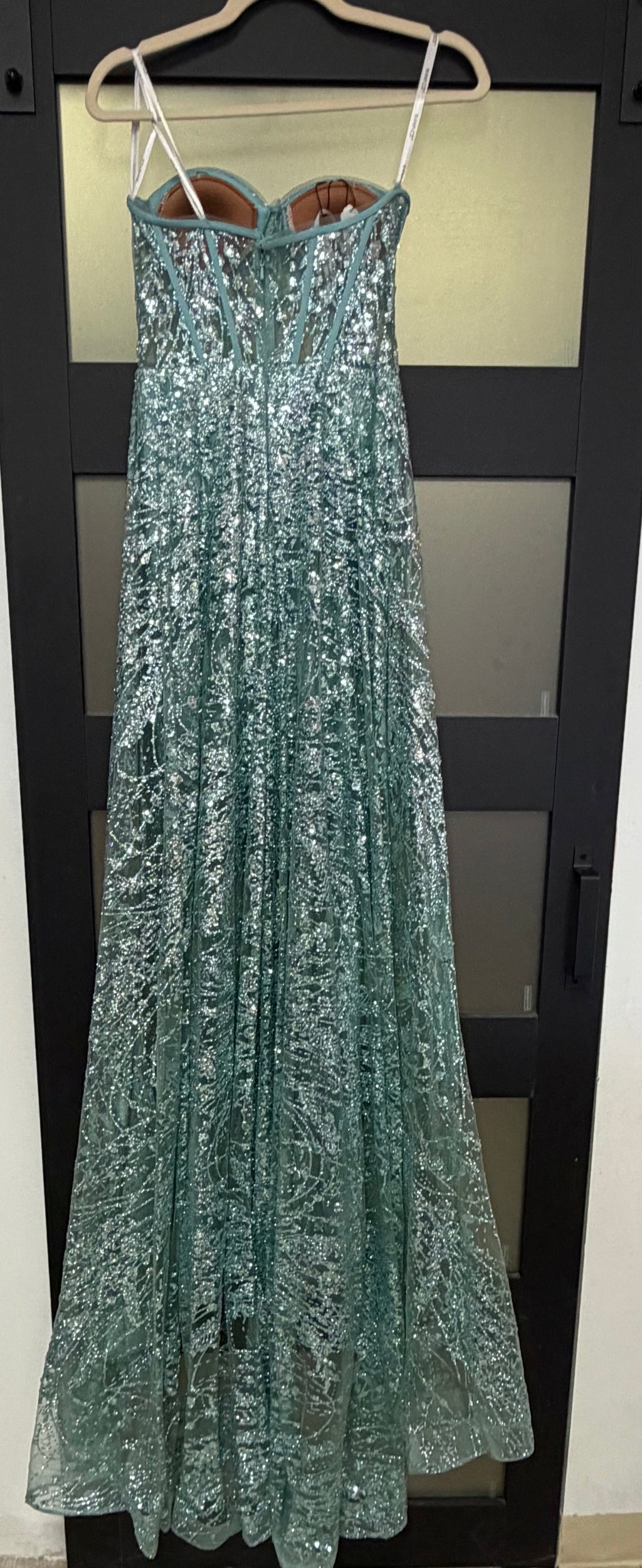 Jovani with skirt overlay