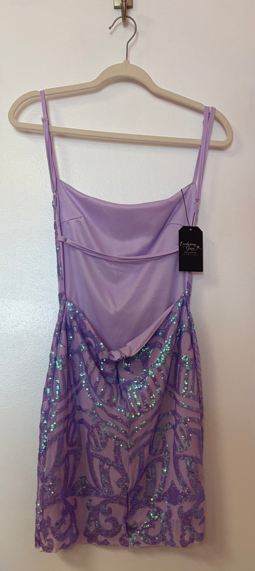 Purple shimmer dress