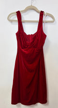 B Darlin Red Velvet Cocktail Dress