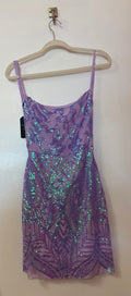 Purple shimmer dress