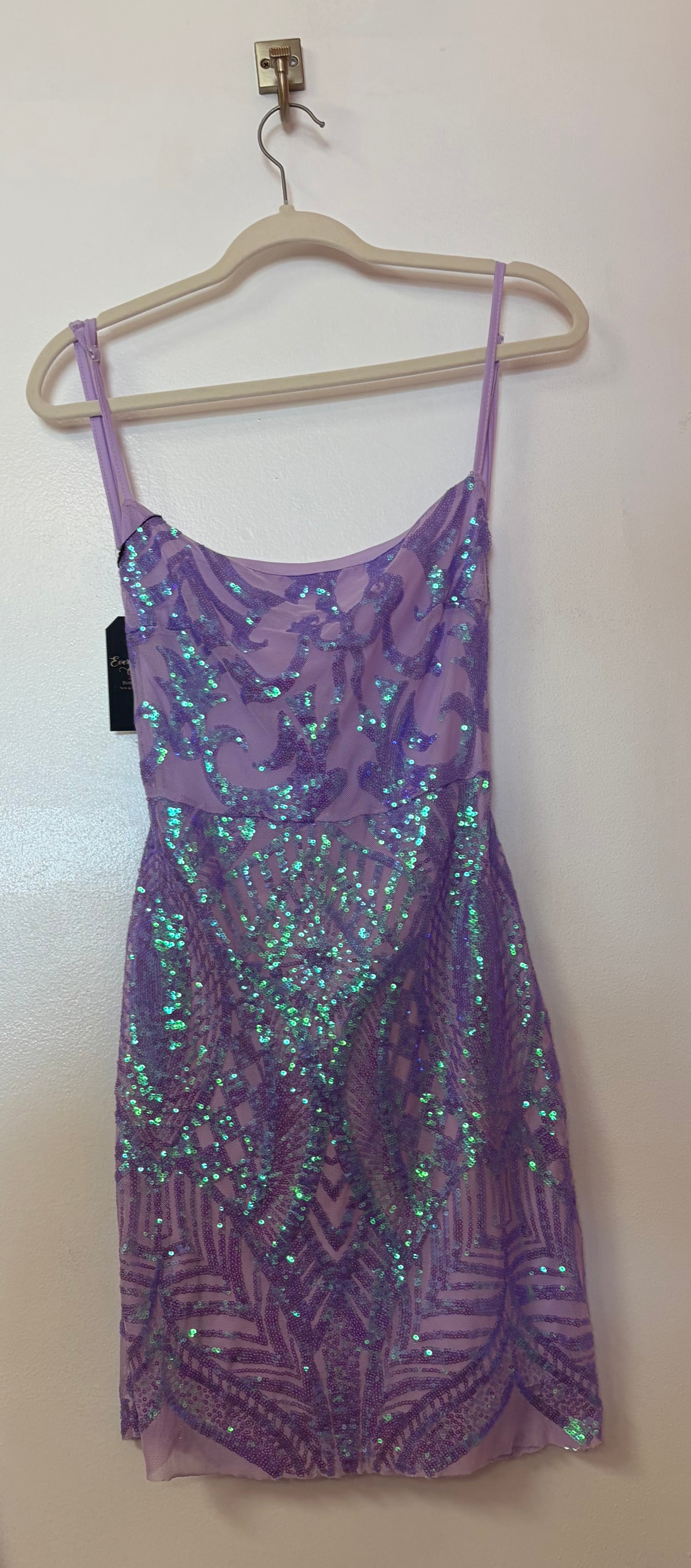Purple shimmer dress