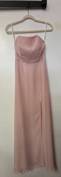Birdy Grey Blush Strapless Satin Chiffon Bridesmaid Dress