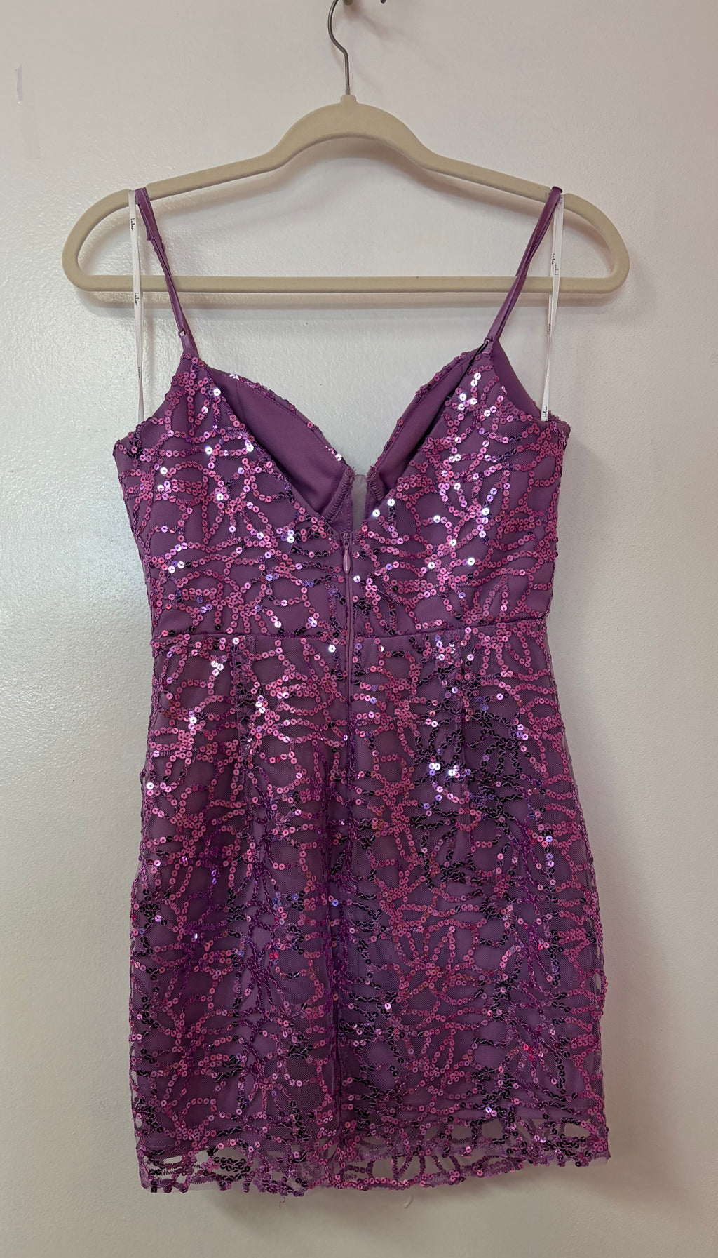 Lulus Violet Sequin Corset Mini Dress