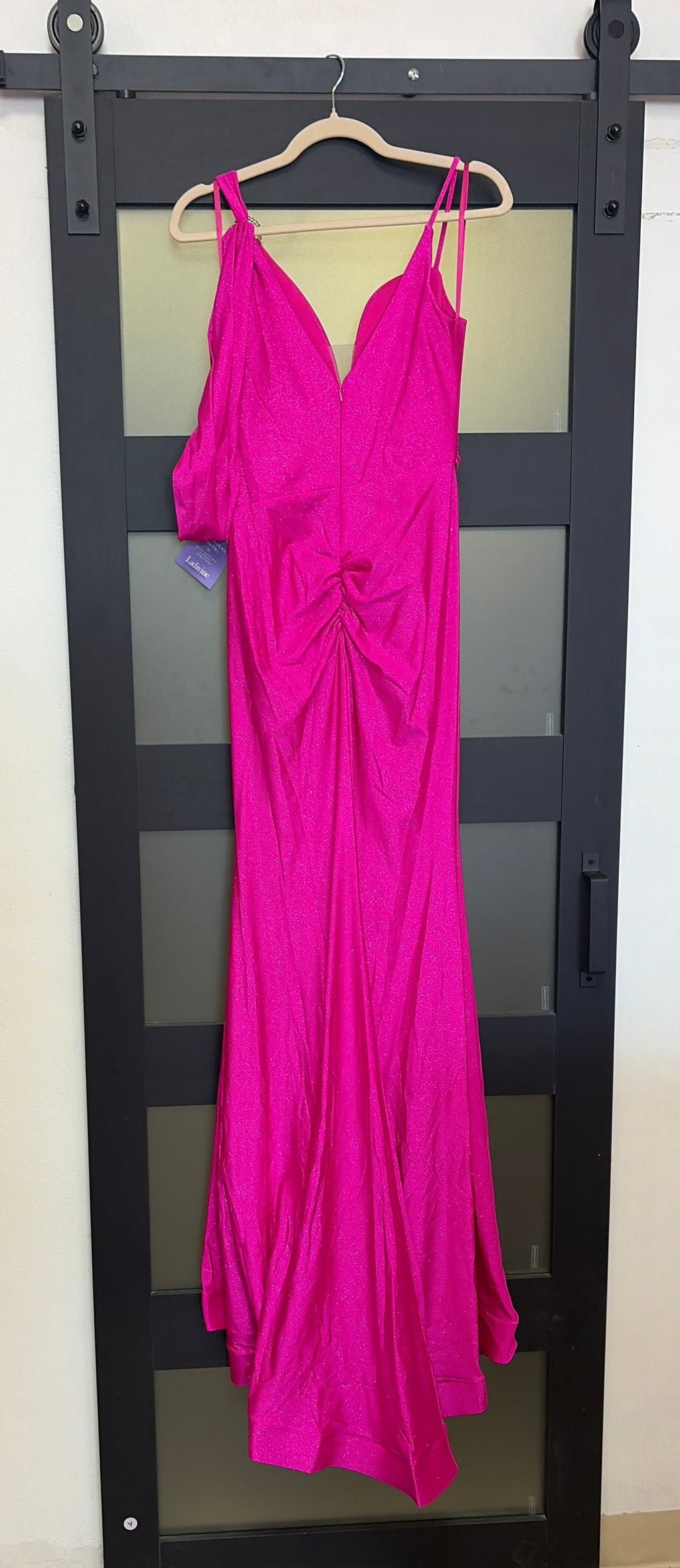 Cinderella Divine Fuschia sparkly evening gown