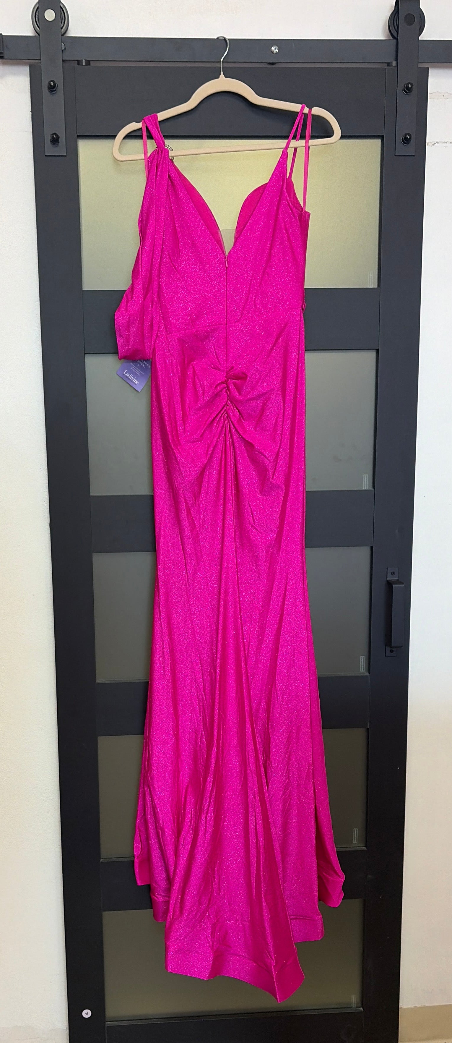 Cinderella Divine Fuschia sparkly evening gown