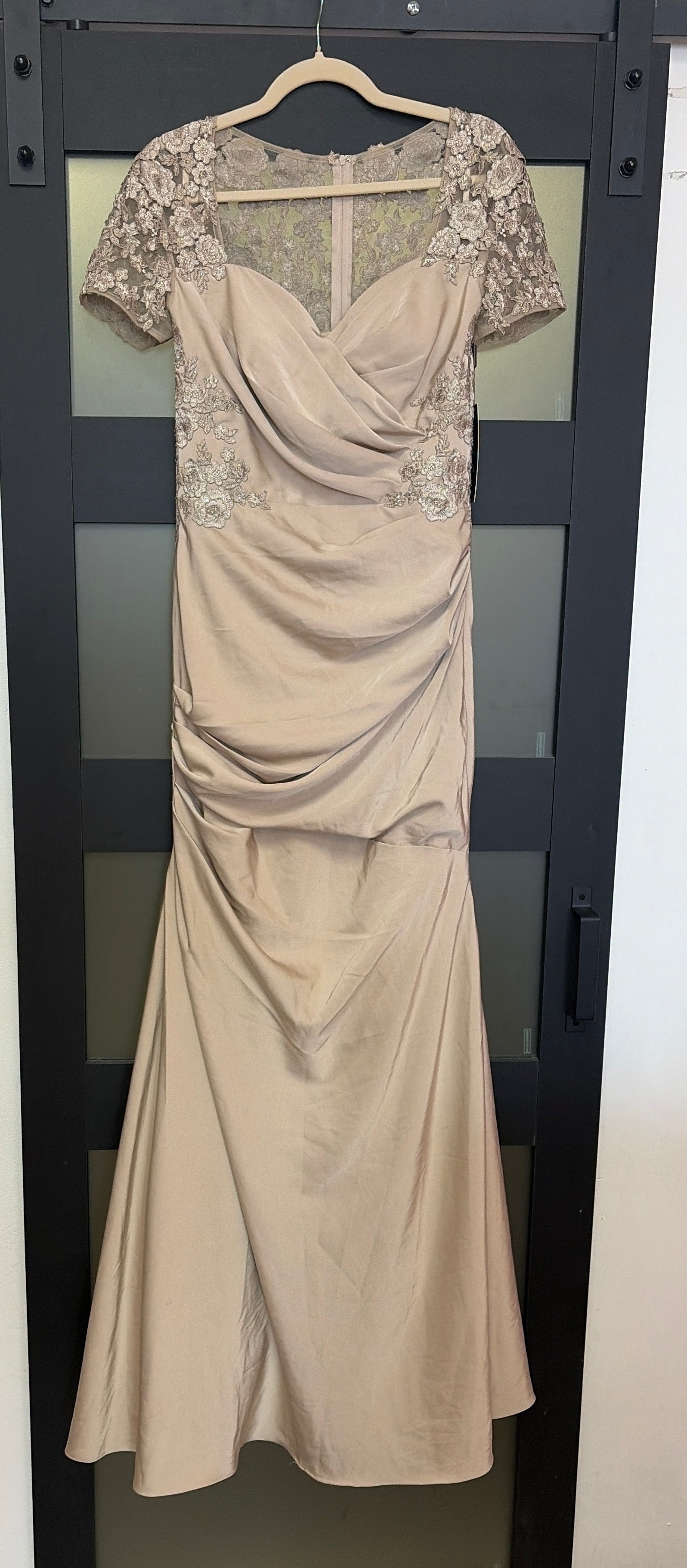 La Femme 27989 frost rose floor length formal gown