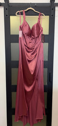 Cinderella Divine wine colored evening gown
