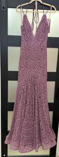 Jovani 58662 Dusty Mauve Lace Mermaid Gown with Open Back