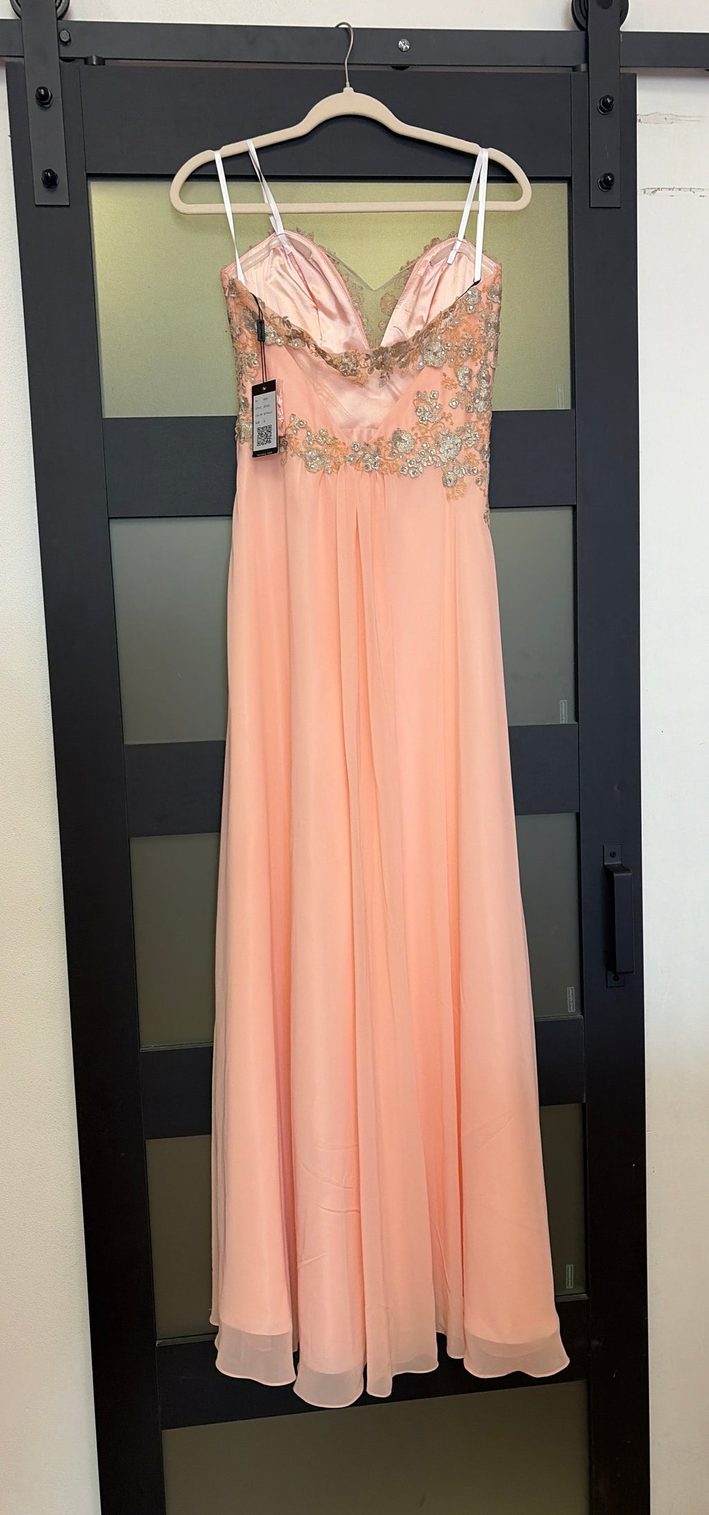 Faviana s7325 pink strapless gown