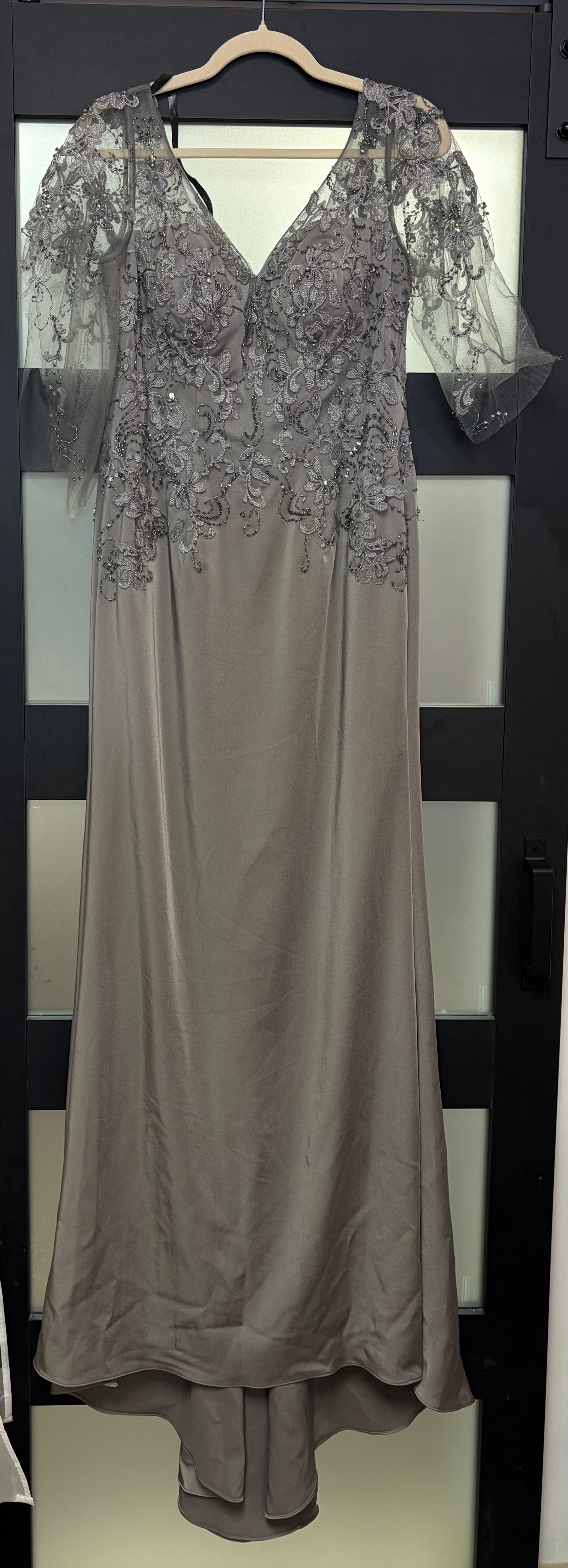 Montage by Mon Cheri 118967 Embellished Mesh Evening Gown
