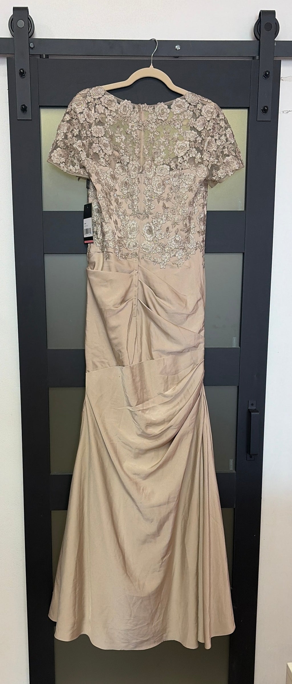La Femme 27989 frost rose floor length formal gown