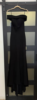 Sherri Hill 50824 black off shoulder gown