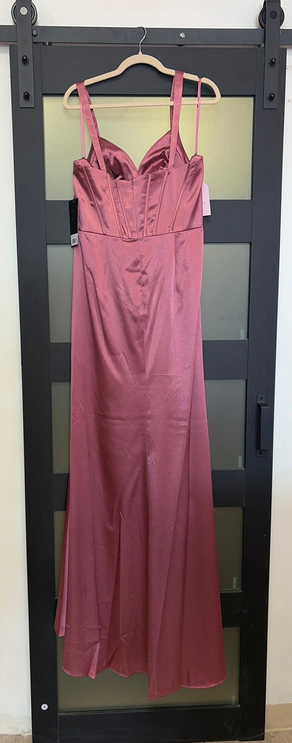 Cinderella Divine wine colored evening gown