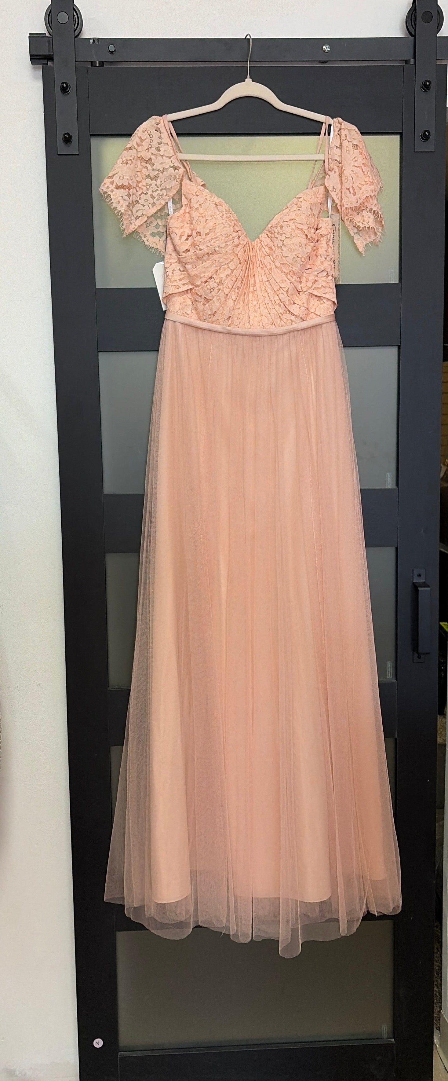 Christina Wu blush pink gown