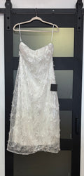 Lulu's Glamorous Bridal Mini with Delicate Fringe Detail