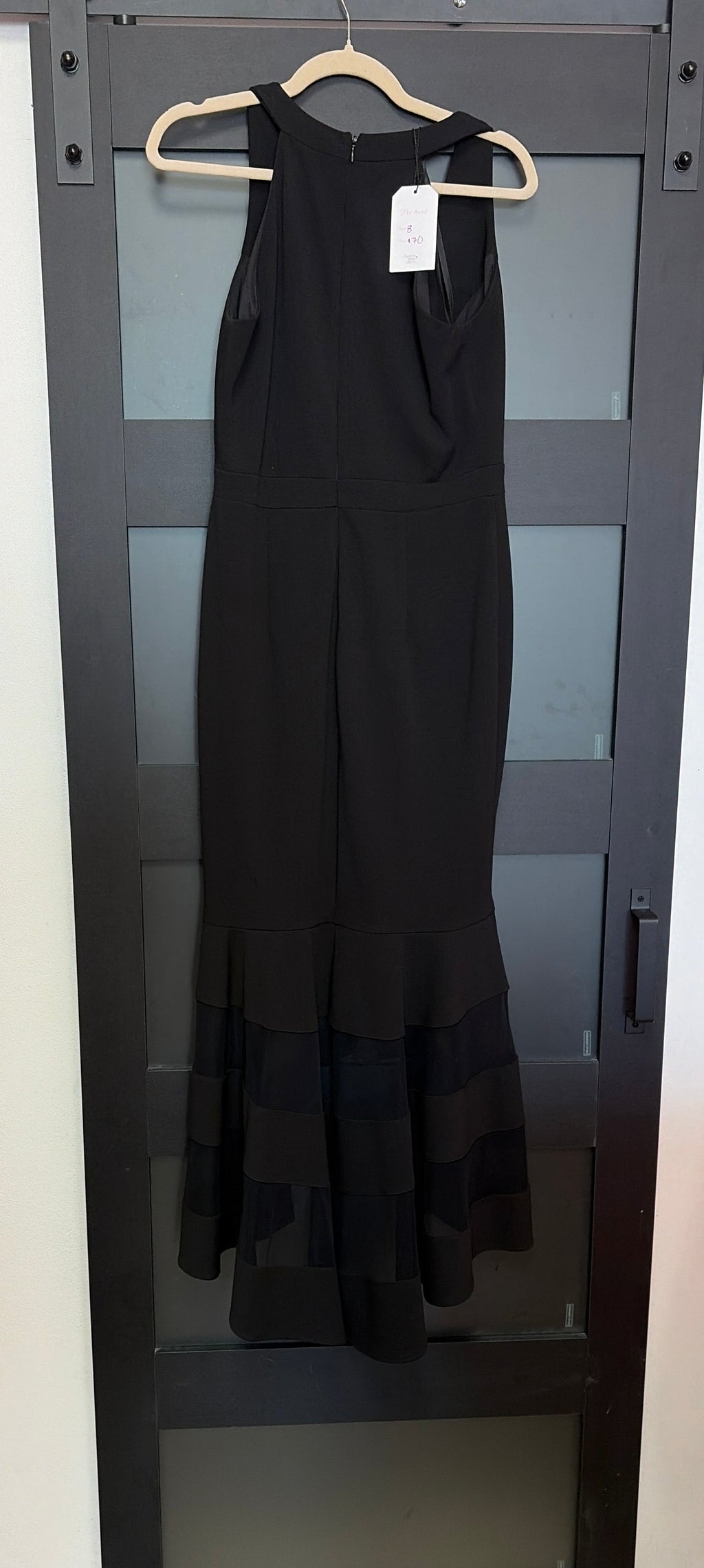 Black Xscape high low dress