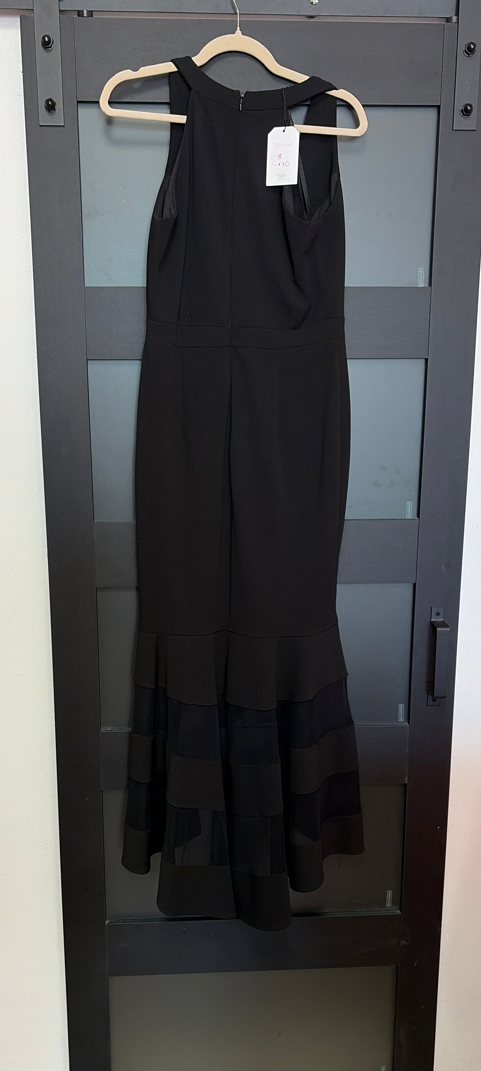 Black Xscape high low dress