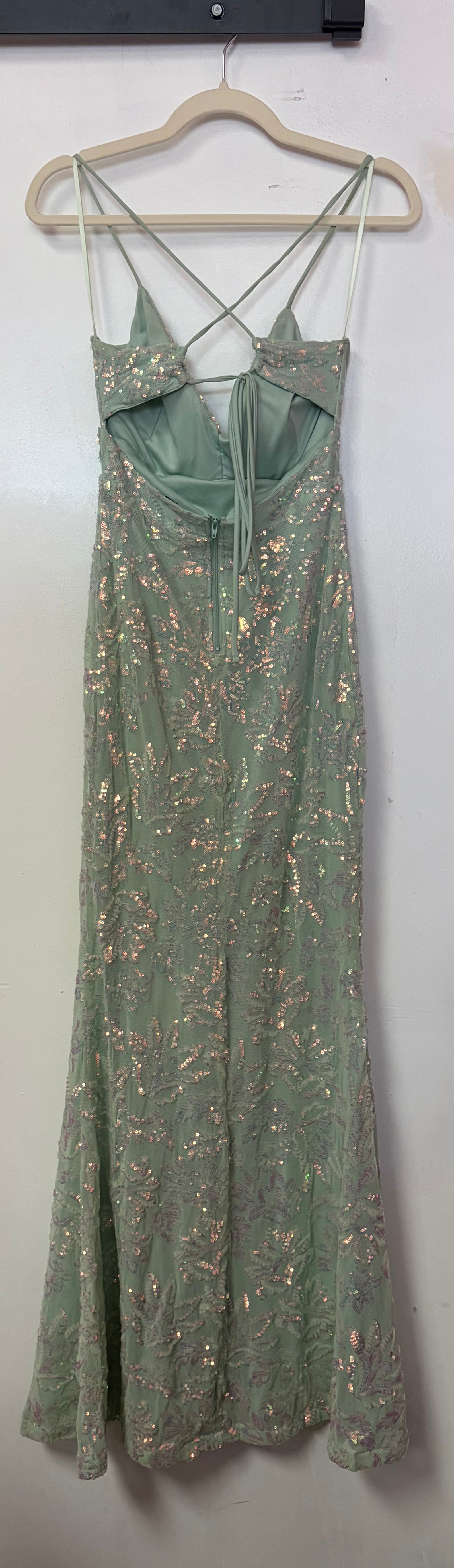 Windsor Sage Green Sequin Mermaid Gown