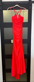 La Femme style 29020 neon coral with open back