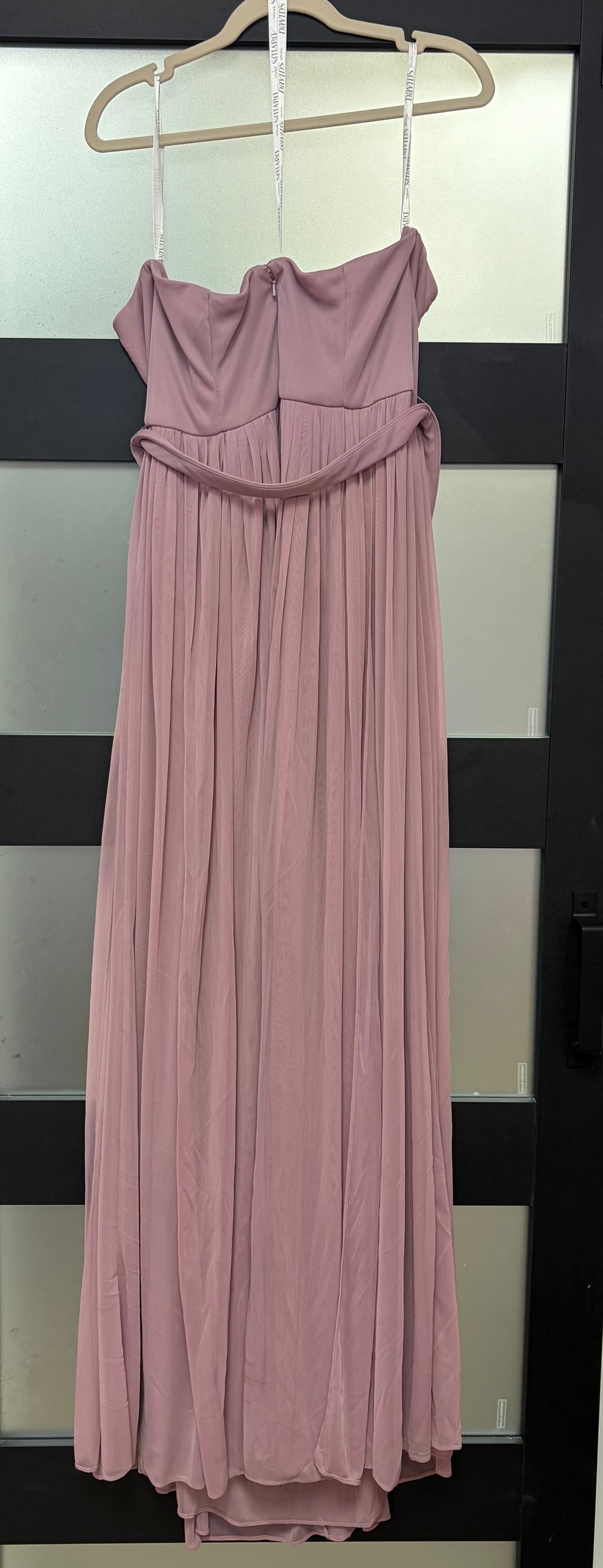 David’s Bridal Mauve Chiffon Bridesmaid Gown