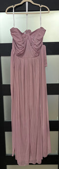 David’s Bridal Mauve Chiffon Bridesmaid Gown