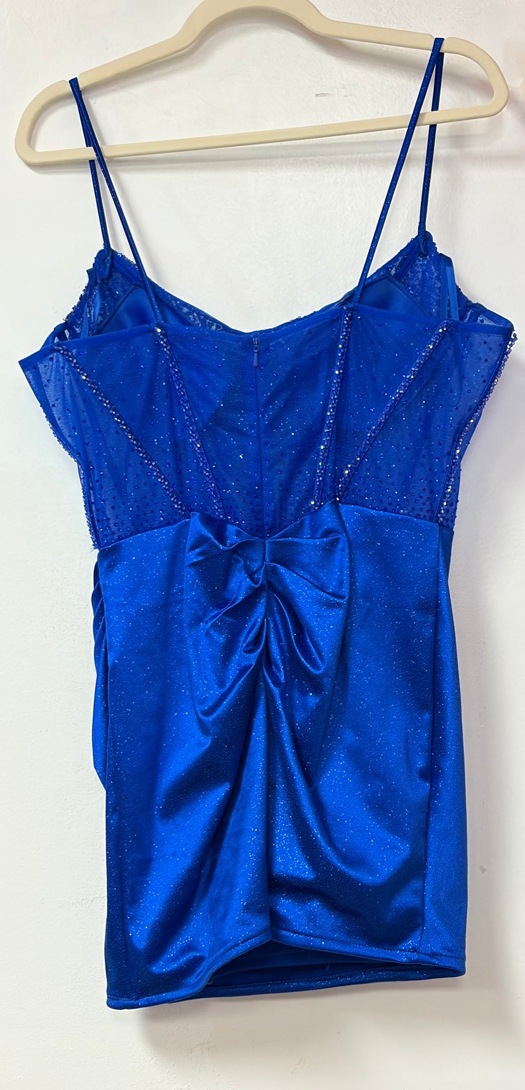 Nox Anabel Royal Blue Embellished Corset Mini Dress