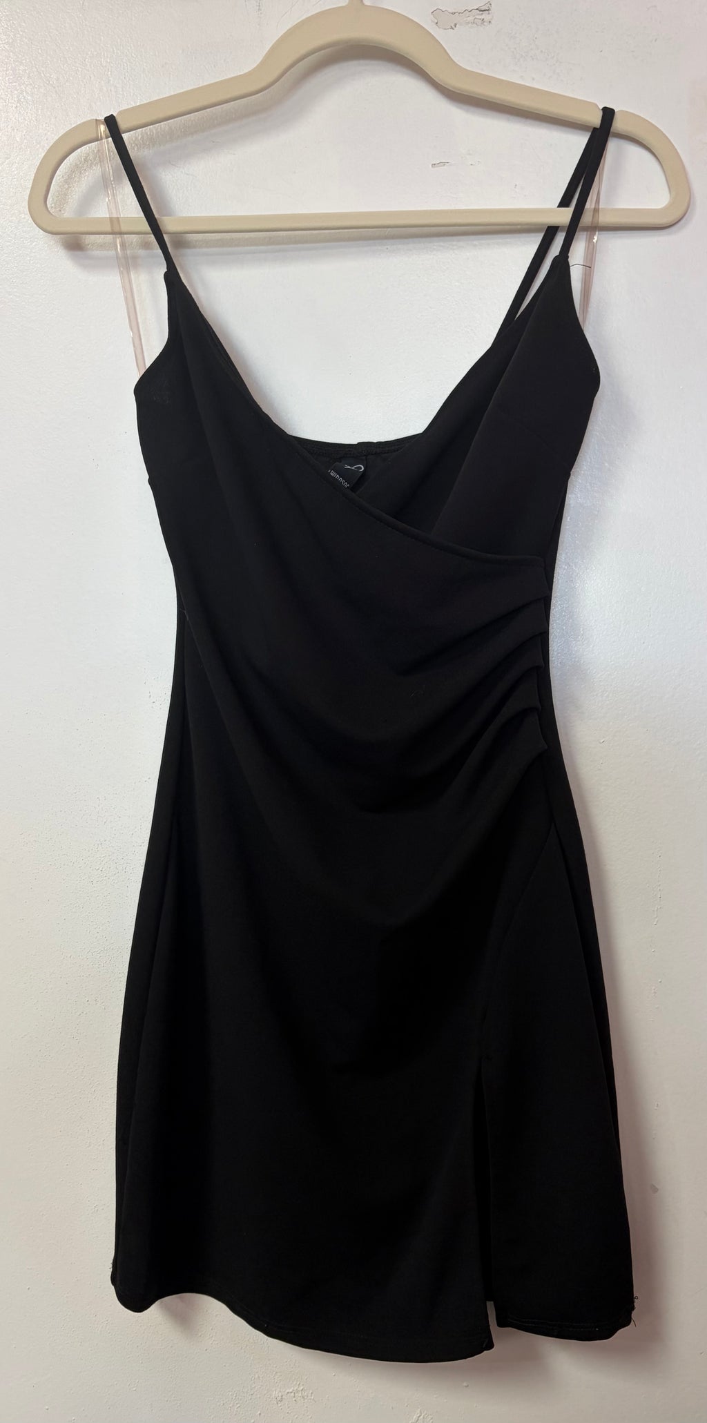 Windsor Black Ruched Mini Dress
