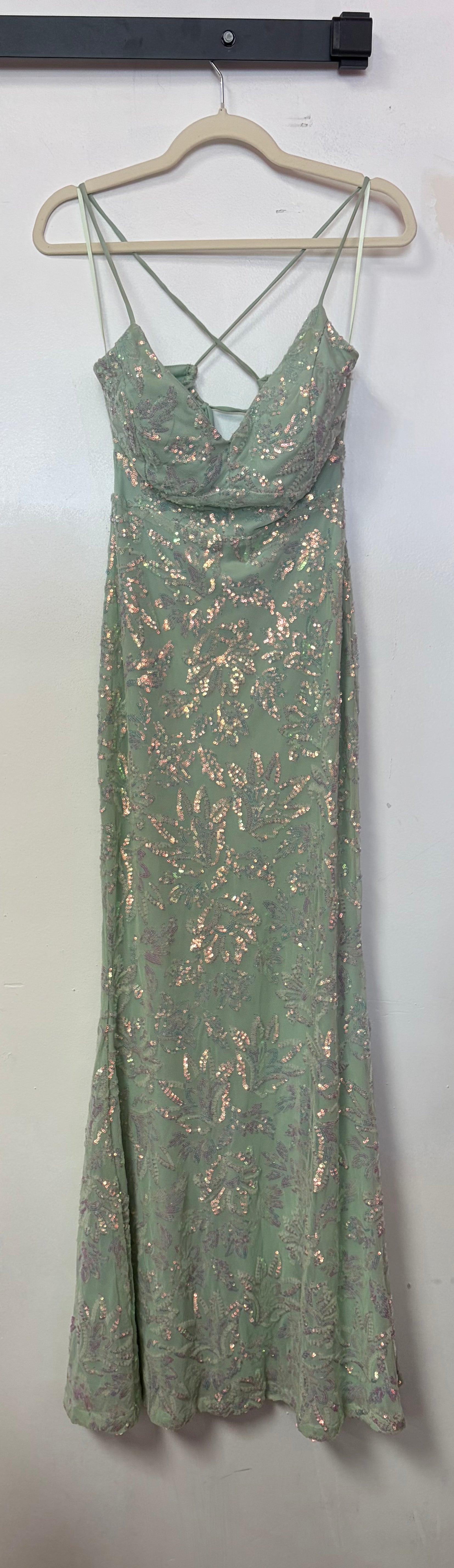 Windsor Sage Green Sequin Mermaid Gown